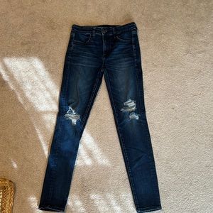 American eagle hi rise stretch jeggings 2 pairs
